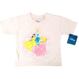Disney Princess Shirt Girl's 2T Toddler Pink Belle Cinderella Sleeping Beauty